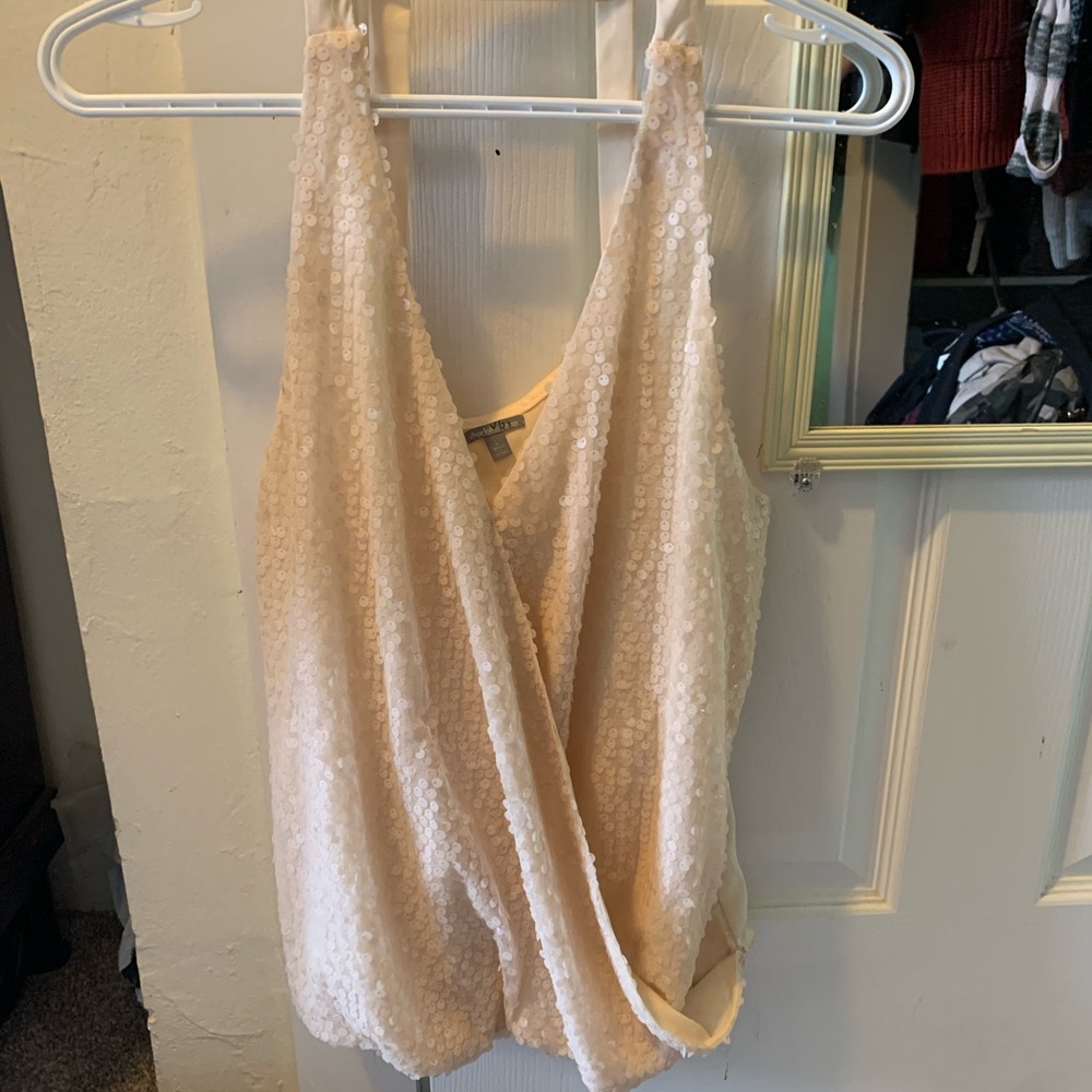 Sequin tank top